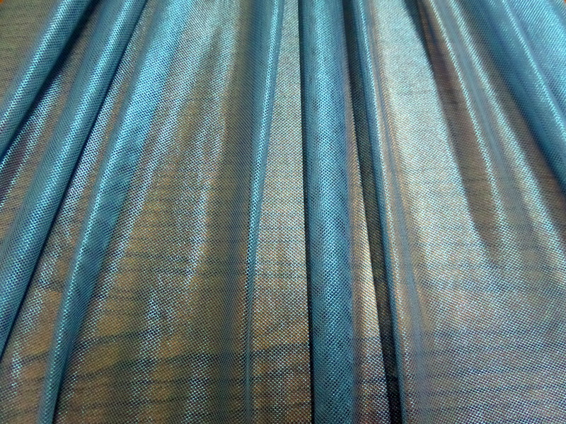 12.Turquoise Foil Fishnet